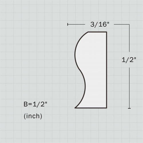 Polyurethane wainscoting chair rail molding