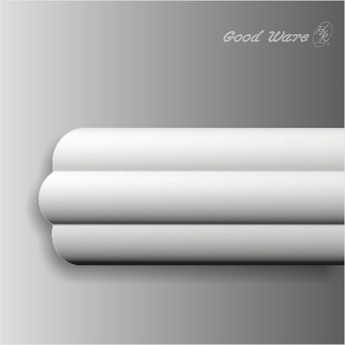 Polyurethane white simple stair chair rail