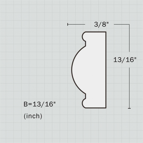 Polyurethane small picture frame chair rail