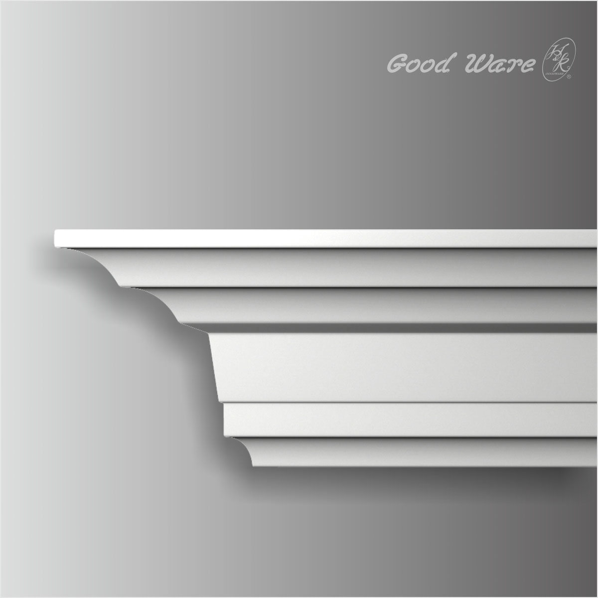 Polyurethane modern plain crown moulding fireplace