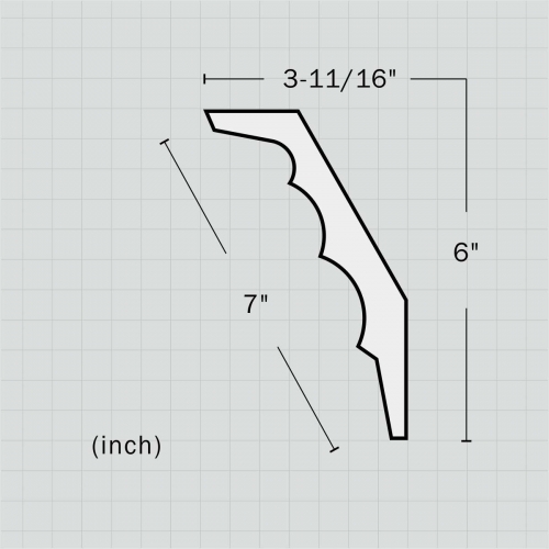 Polyurethane crown cornice moulding supply