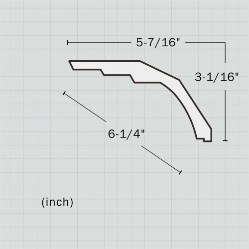 Polyurethane classic contemporary crown molding
