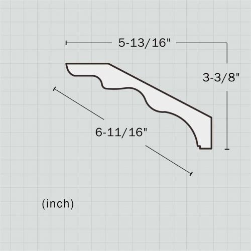 Polyurethane unique crown molding for sale