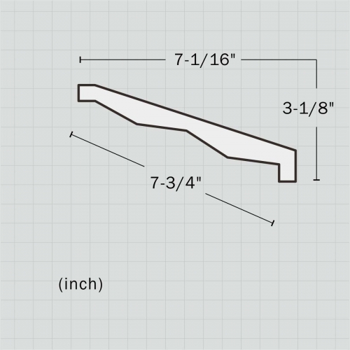 Polyurethane simple house crown molding