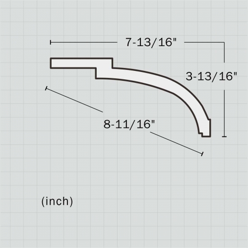Polyurethane outdoor crown molding