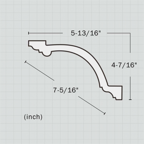 contemporary bedroom crown molding