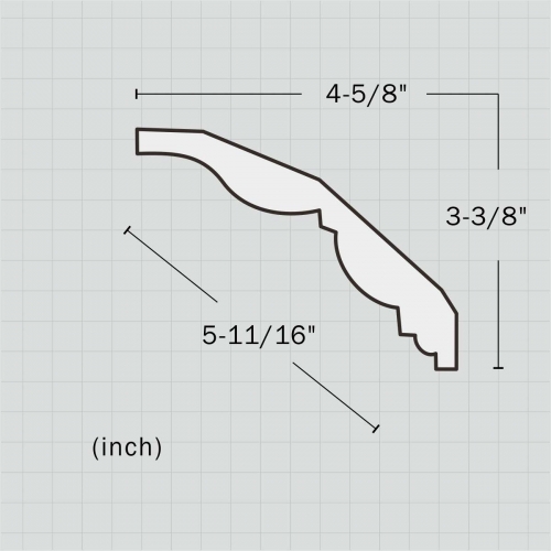 polyurethane simple trim and crown molding