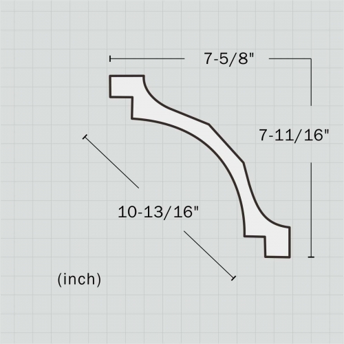 Polyurethane simple cove molding
