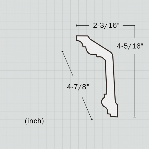 Polyurethane popular modern crown molding