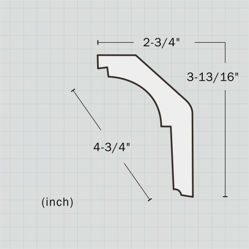 Elegant wall crown molding for sale