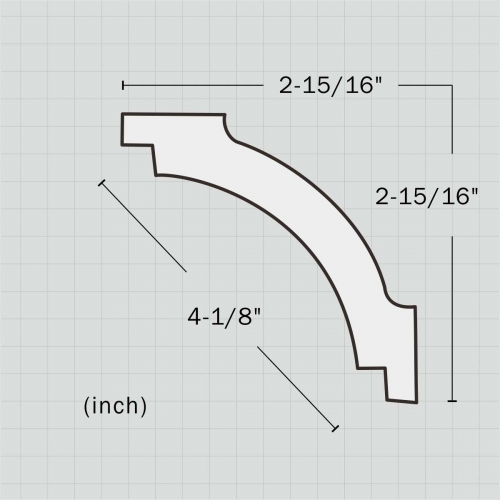 Polyurethane Simple coved ceiling trim for sale
