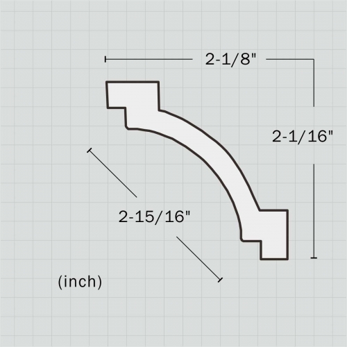 Polyurethane white ceiling small cove molding