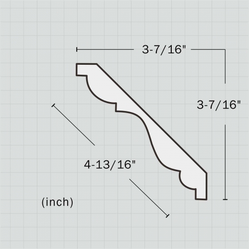 Polyurethane simple ceiling molding