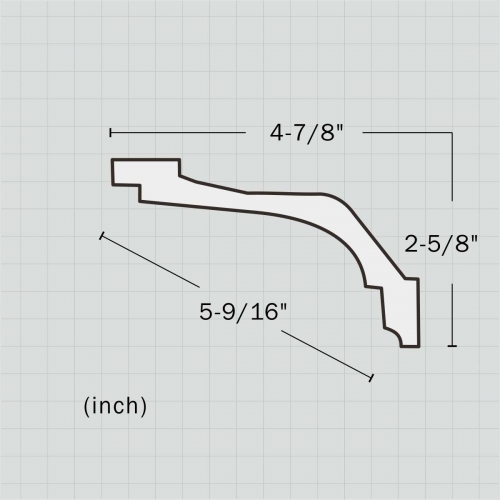 Polyurethane simple kitchen cabinets molding