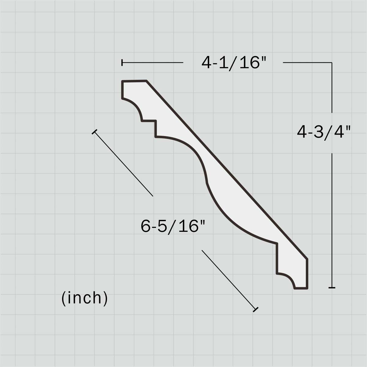 HK-418 Polyurethane simple kitchen molding - Image 2
