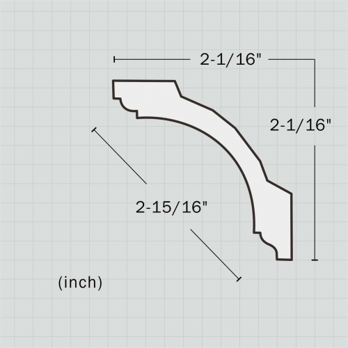 Polyurethane elegant decor moulding