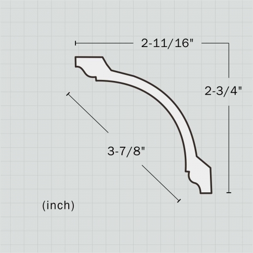 Traditional pu cove ceiling molding