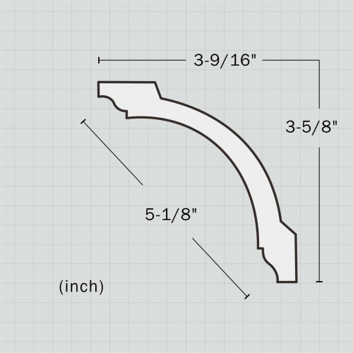 Polyurethane plain ceiling cove moulding for sale