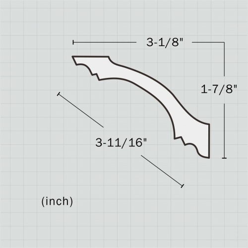Polyurethane simple contemporary coving molding