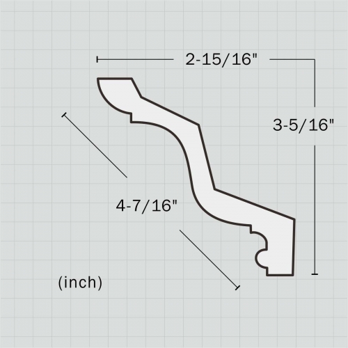 Polyurethane lightweight cornice boards