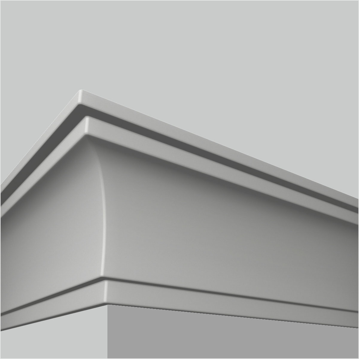 Polyurethane plain cove cornice molding