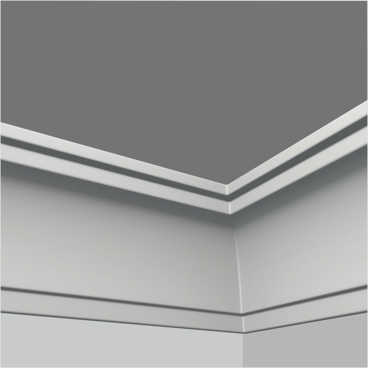 Polyurethane plain cove cornice molding