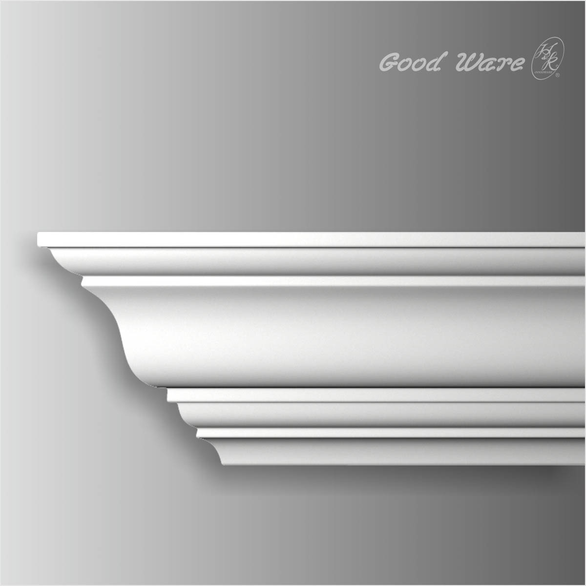 Polyurethane white door crown molding