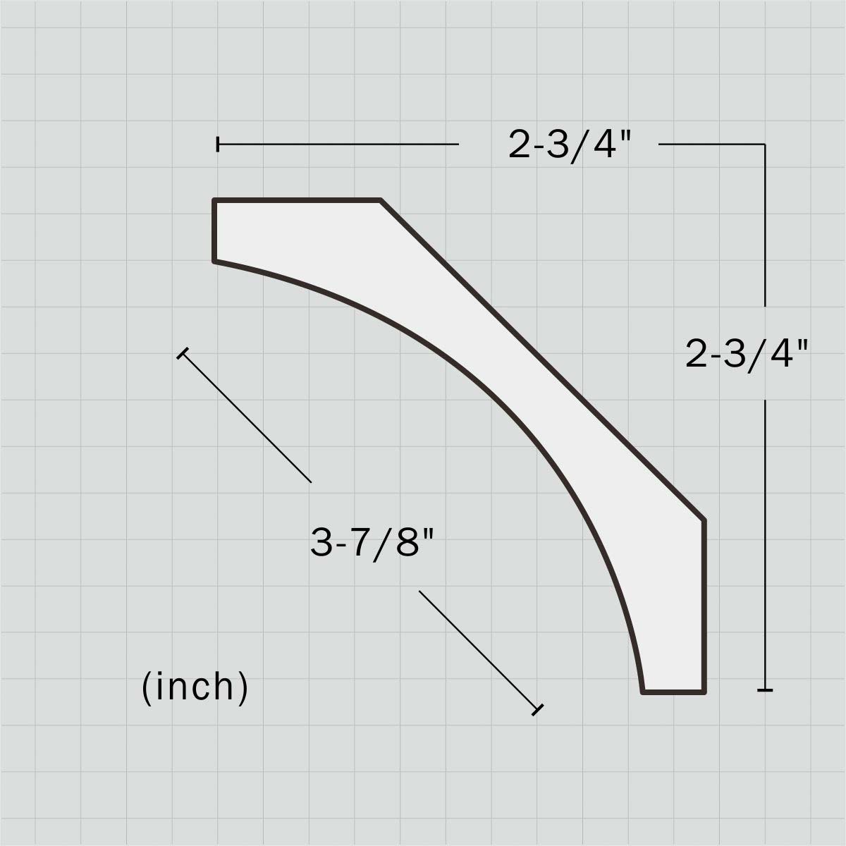 Polyurethane simple custom crown molding