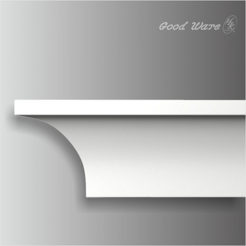 contemporary white crown molding kitchen