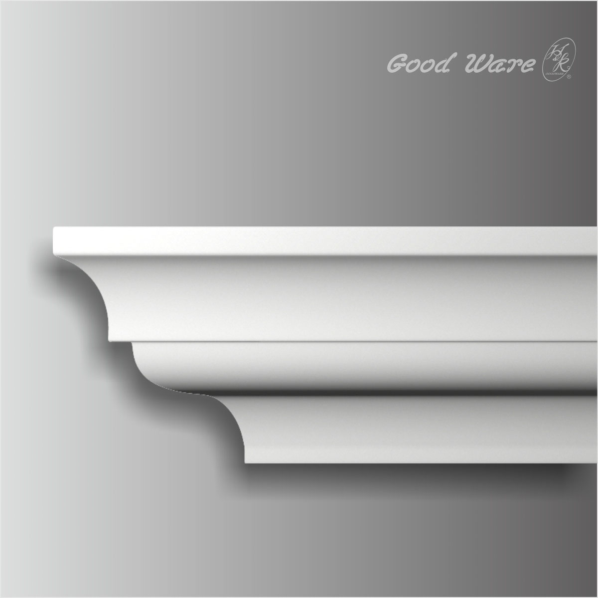 Polyurethane plain garage door crown molding