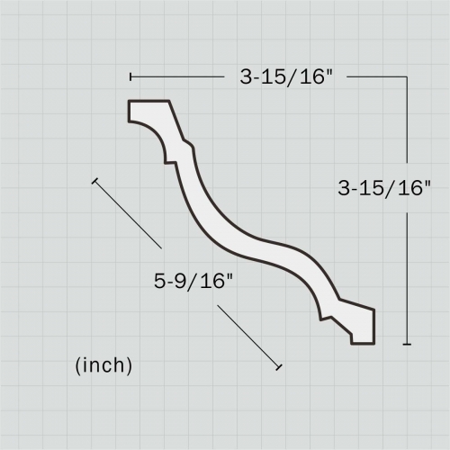 Polyurethane wholesale crown moulding