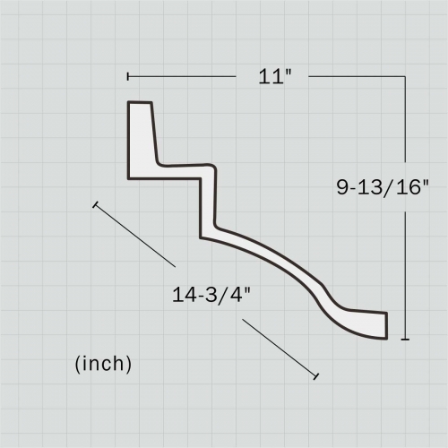 Polyurethane classic simple interior cornice molding