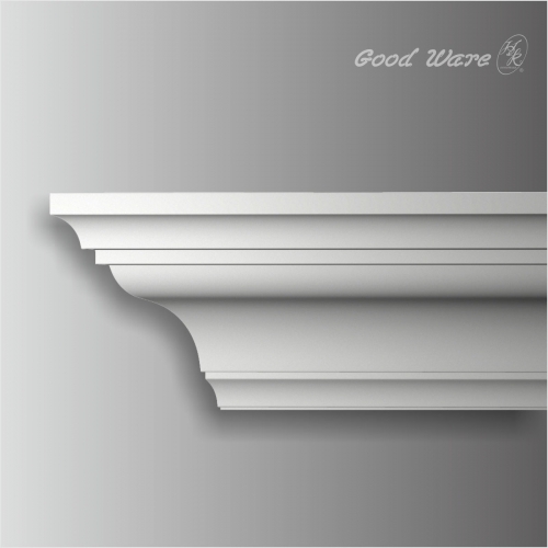 Polyurethane simple crown molding in kitchen