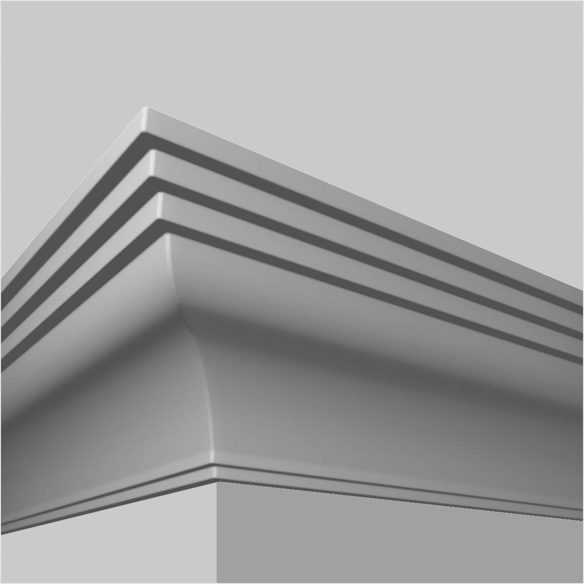 HK-556 Polyurethane plain 6 inch crown moulding - Image 3