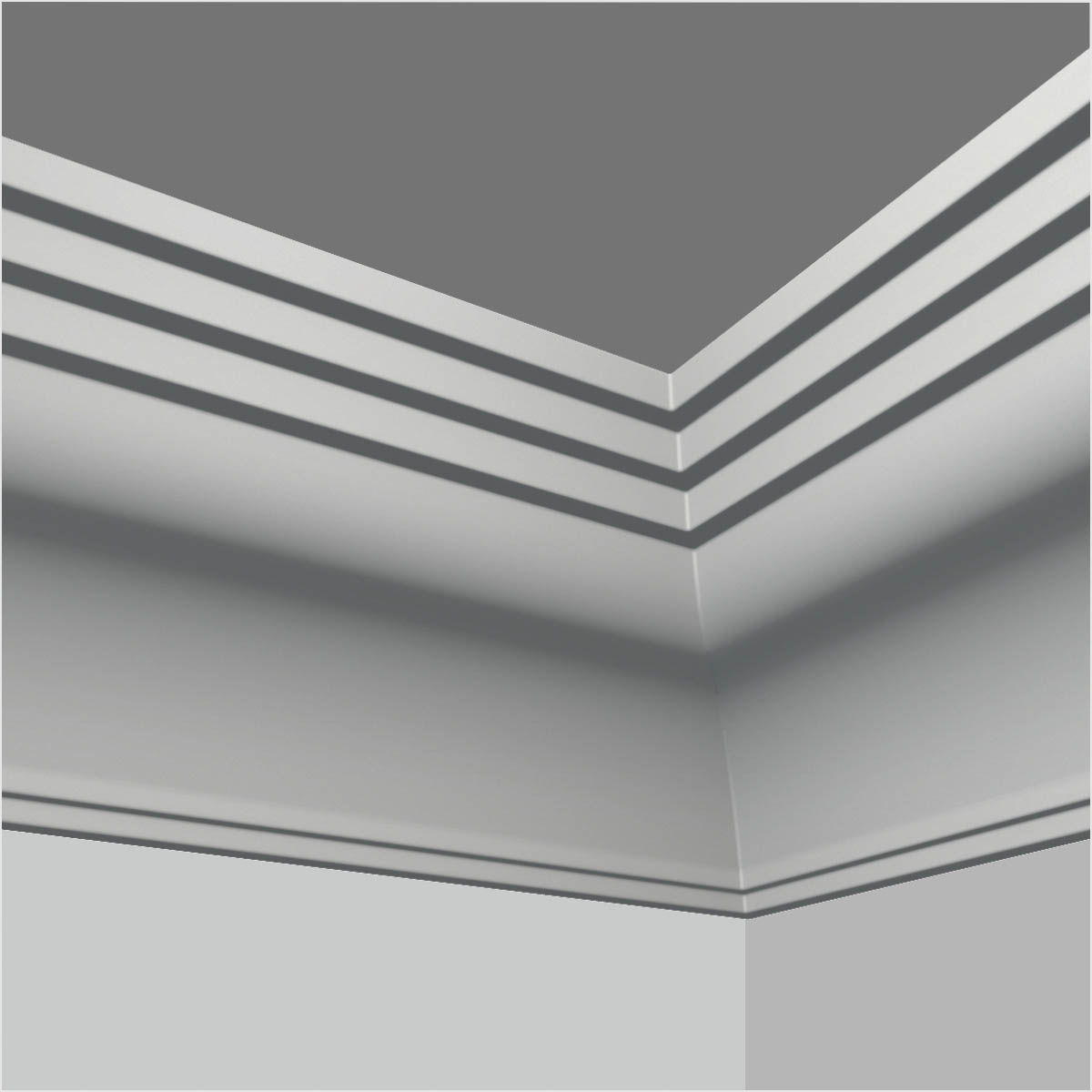 HK-556 Polyurethane plain 6 inch crown moulding - Image 4
