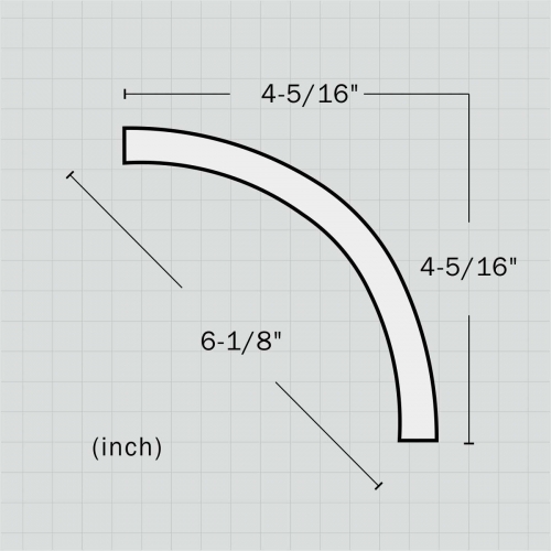 Polyurethane plain simple cove crown molding