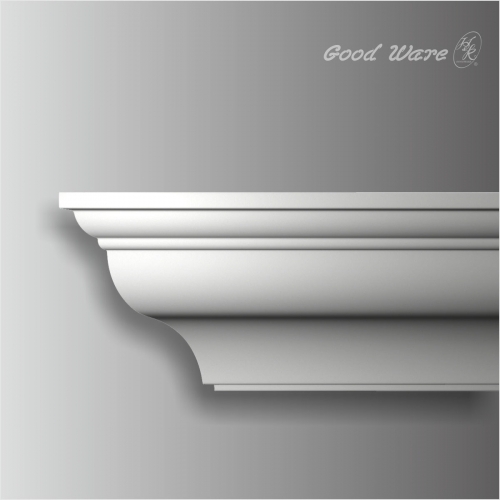 Polyurethane plain smooth crown molding for sale