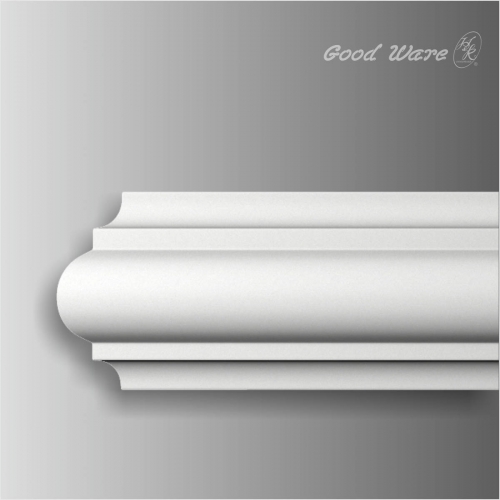 Polyurethane small plain chair rails on walls