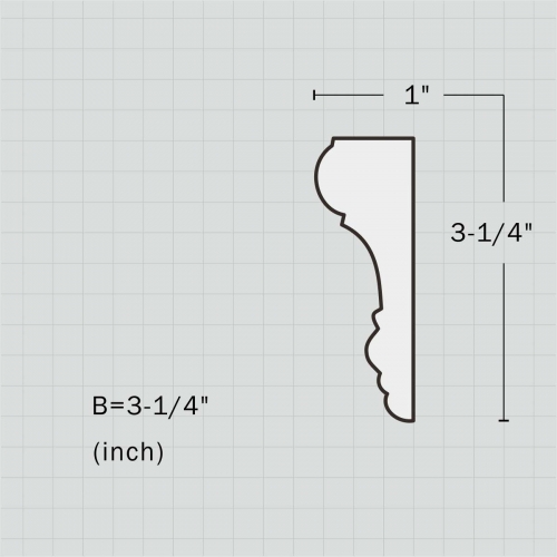 Polyurethane Simple Chair Railing In Bathroom | Chair Rail & Panel