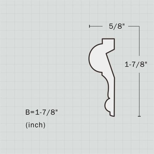 Contemporary chair rail with picture frame