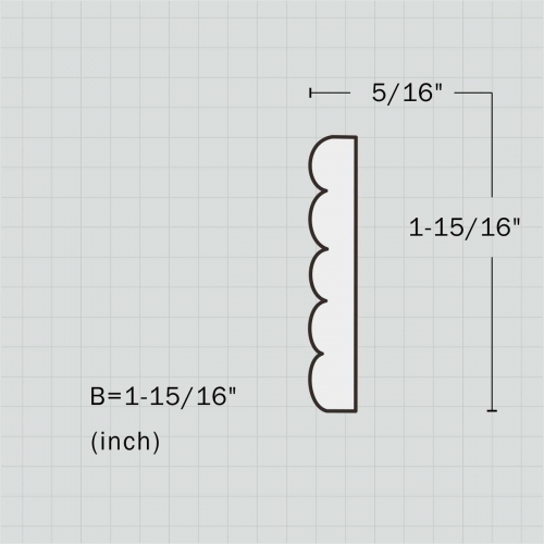 Polyurethane simple panel moulding for sale