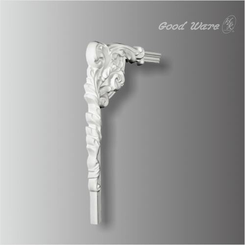 Polyurethane acanthus panel wall corner trim