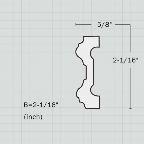 Polyurethane 2 inch panel moulding frames