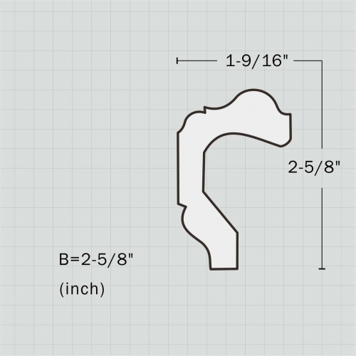 Polyurethane chair rail wainscoting molding trim