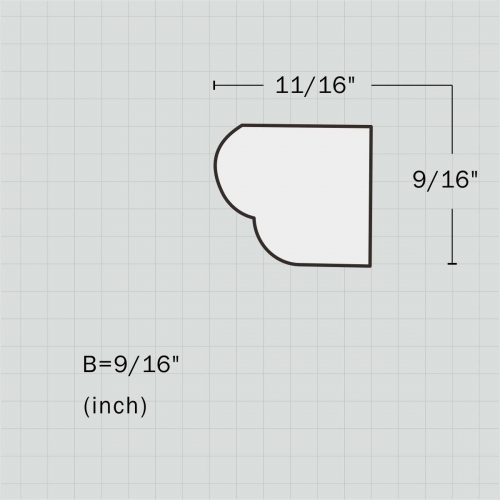 Polyurethane small wainscoting trim molding