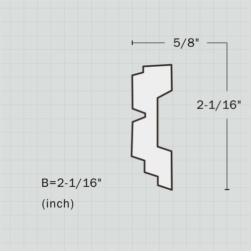 Polyurethane chair rail stair trim molding