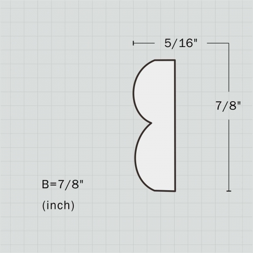 Polyurethane small chair rail moulding and trim