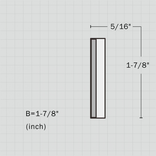 Polyurethane simple flat trim moulding