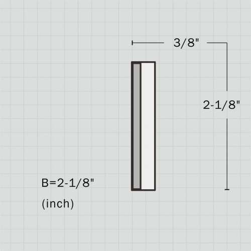 Polyurethane 2 inch chair rai architectural trim