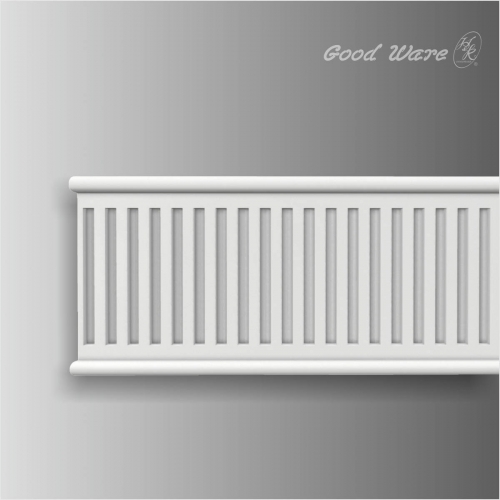 Fluted chair rail architectural mouldings